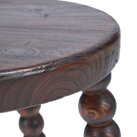 The Dango Stool Dark Walnut — full view side