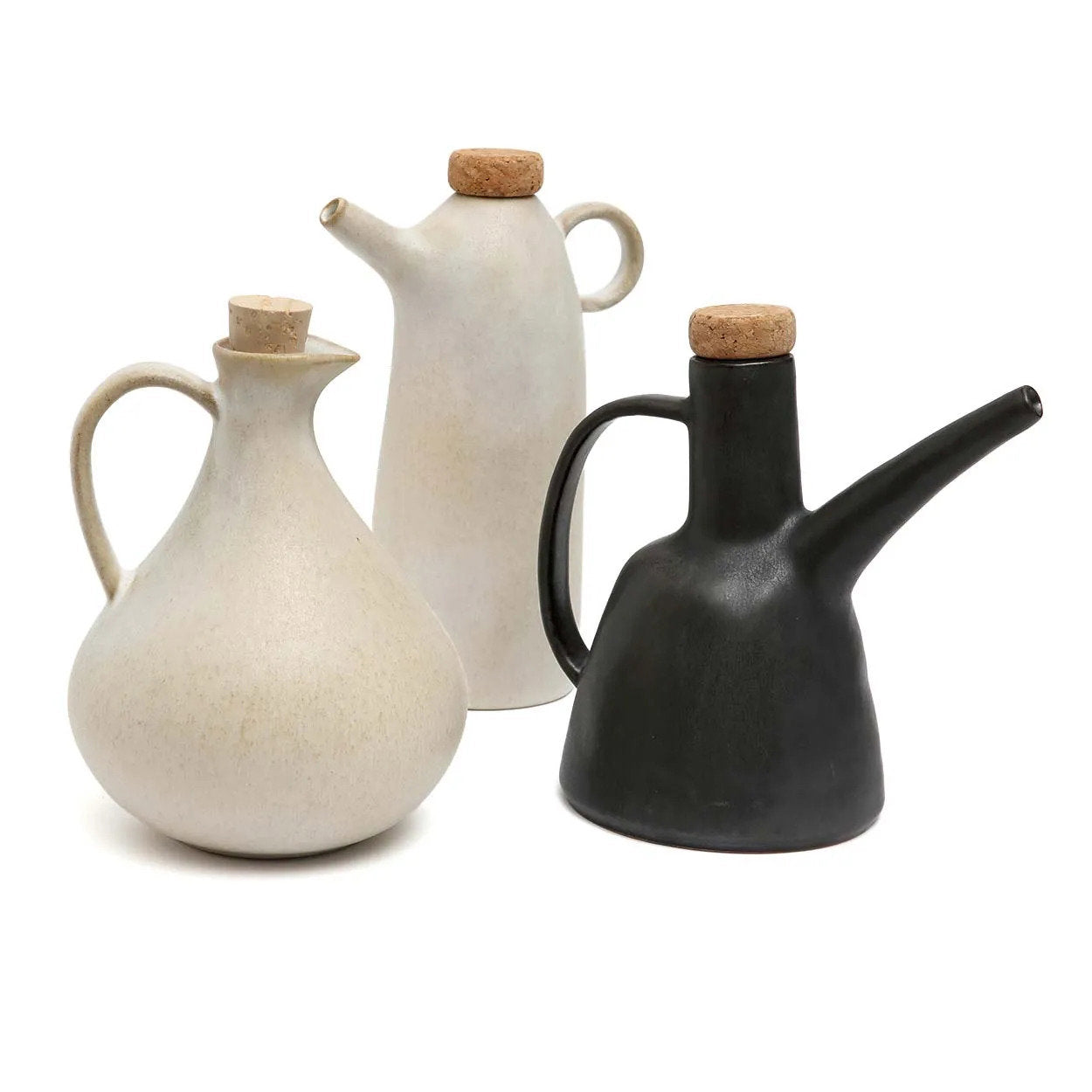 The Olive Oil Bottle N°79 — Black, angled view white background