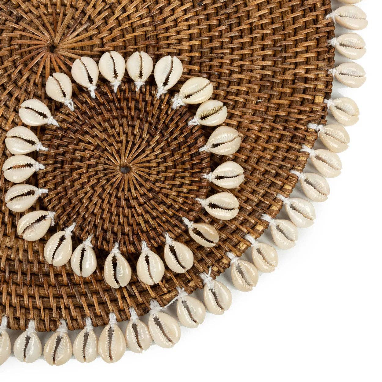 The Colonial Shell Untersetzer – Naturbraun