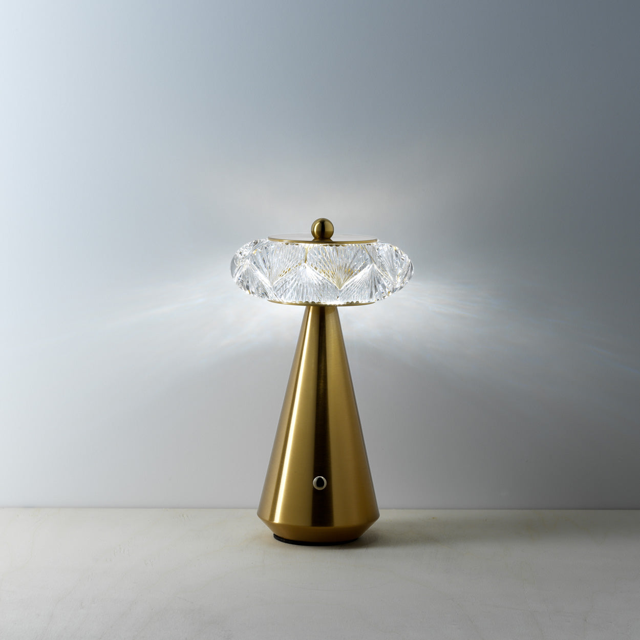 The Diamond Diva LED Table Lamp, product shot white background