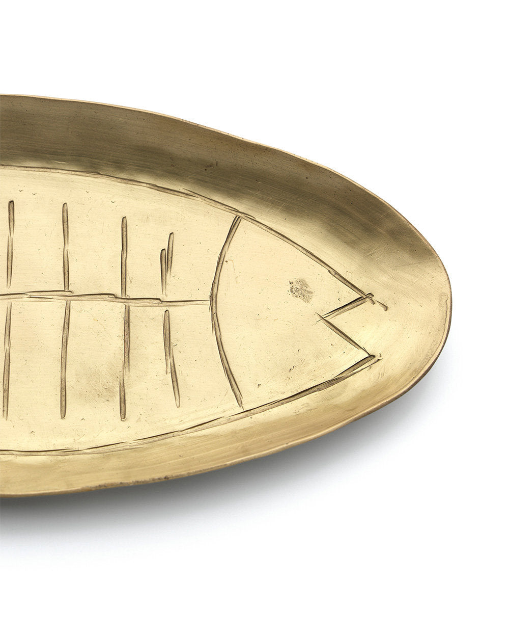 The Dishy Fishy Tray — Gold L, full product shot white background