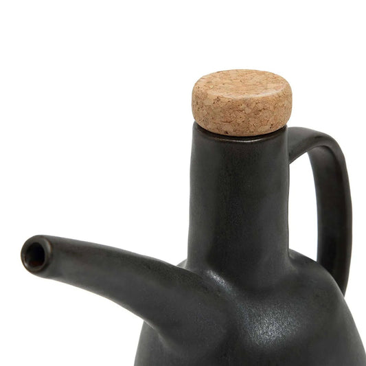 The Olive Oil Bottle N°79 — Black, front view white background