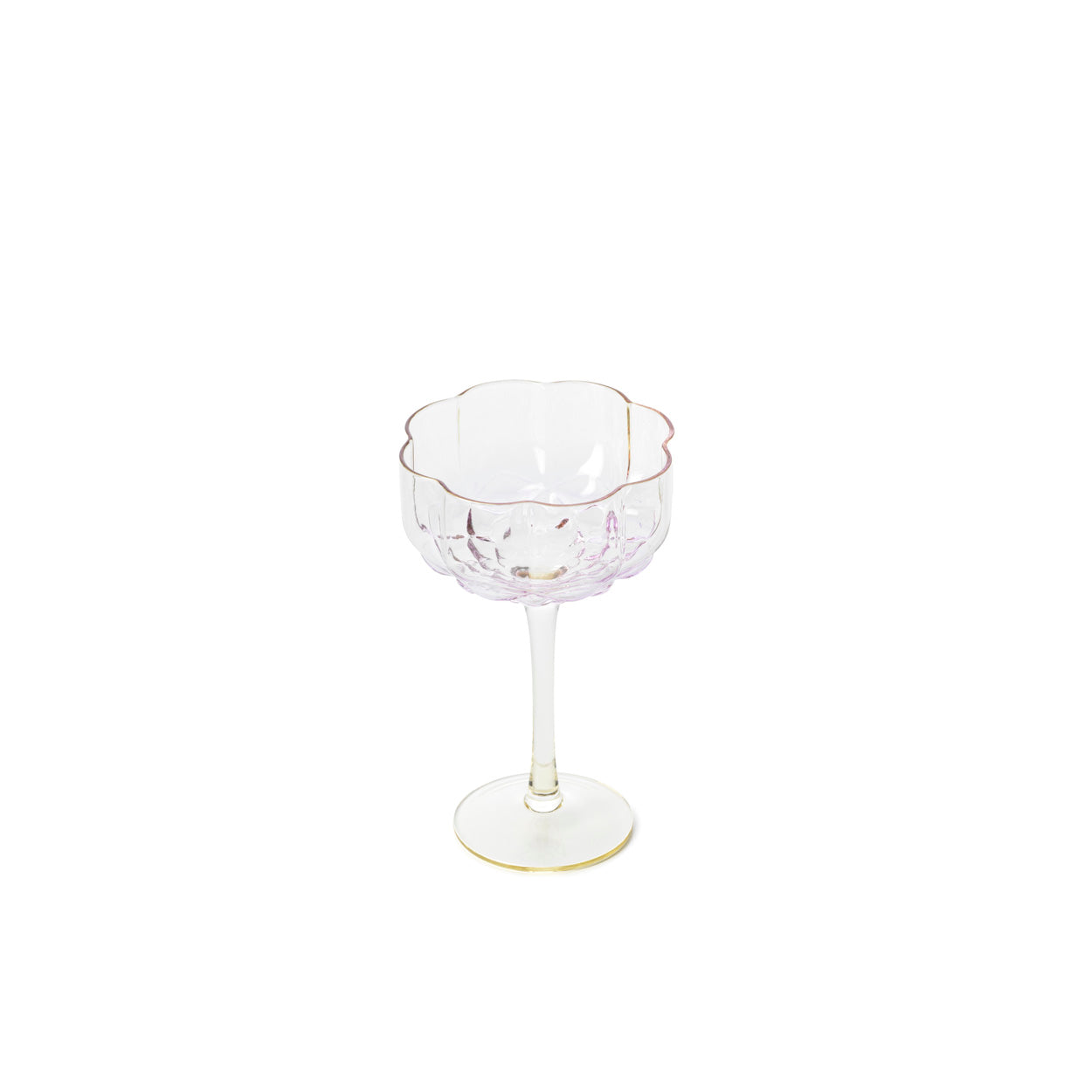 The Pink Blush Cocktail Coupe — Pink, front view white background