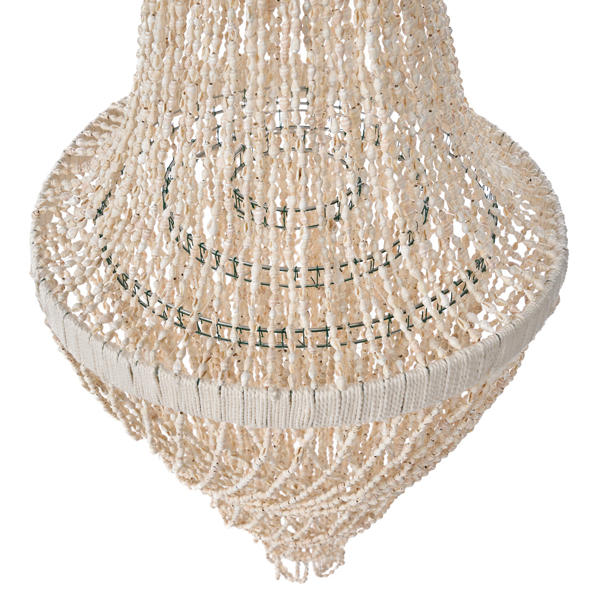 The Ocean Tower Shell Chandelier – middle detail