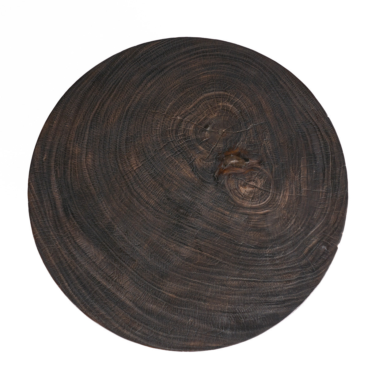 Octo Chic Coffee Table Dark Walnut — detail leg curve close-up
