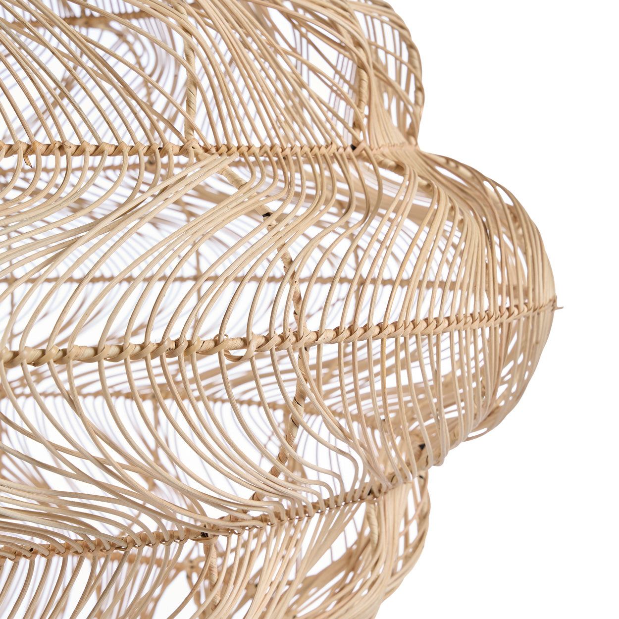 Aurora Puff Pendant Natural XL – top detail