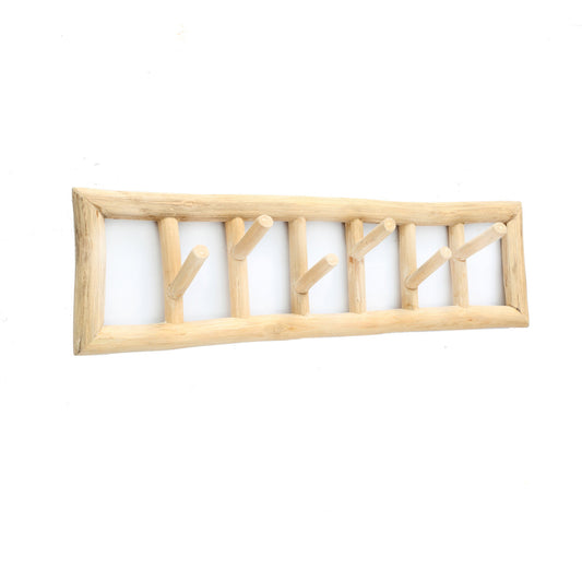 The Island Cloth Hanger — Natural, detail of Y-pegs