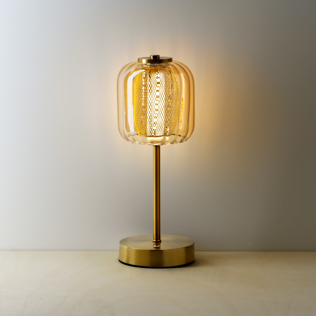 The Lighty Gaga LED Table Lamp, unlit grey background