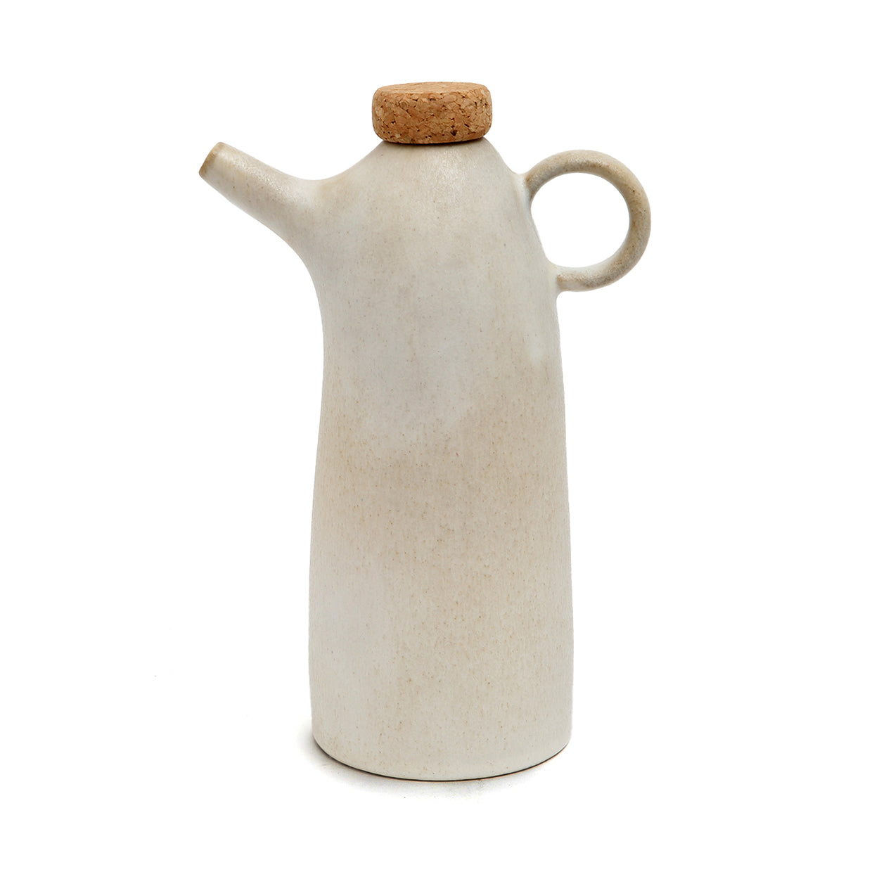 The Olive Oil Bottle N°78 — White, group shot with other ceramic oil bottles