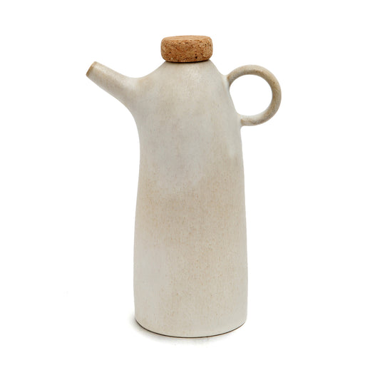 The Olive Oil Bottle N°78 — White, group shot with other ceramic oil bottles