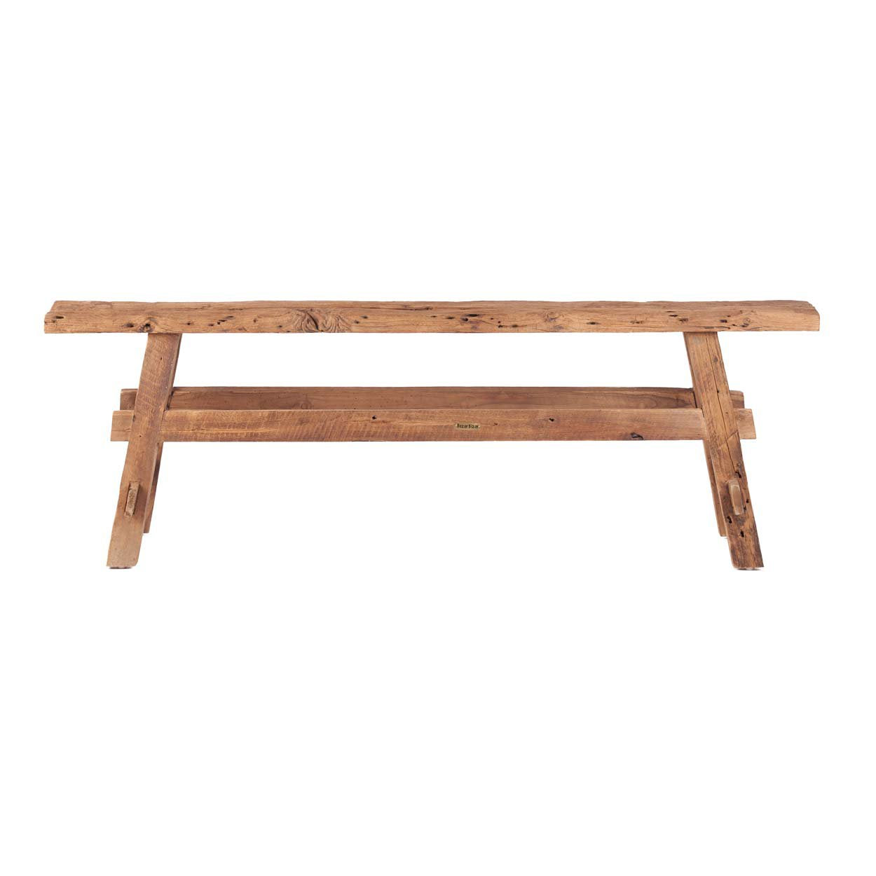 The Beauteous Rustic Bench — Natural, lifestyle poolside