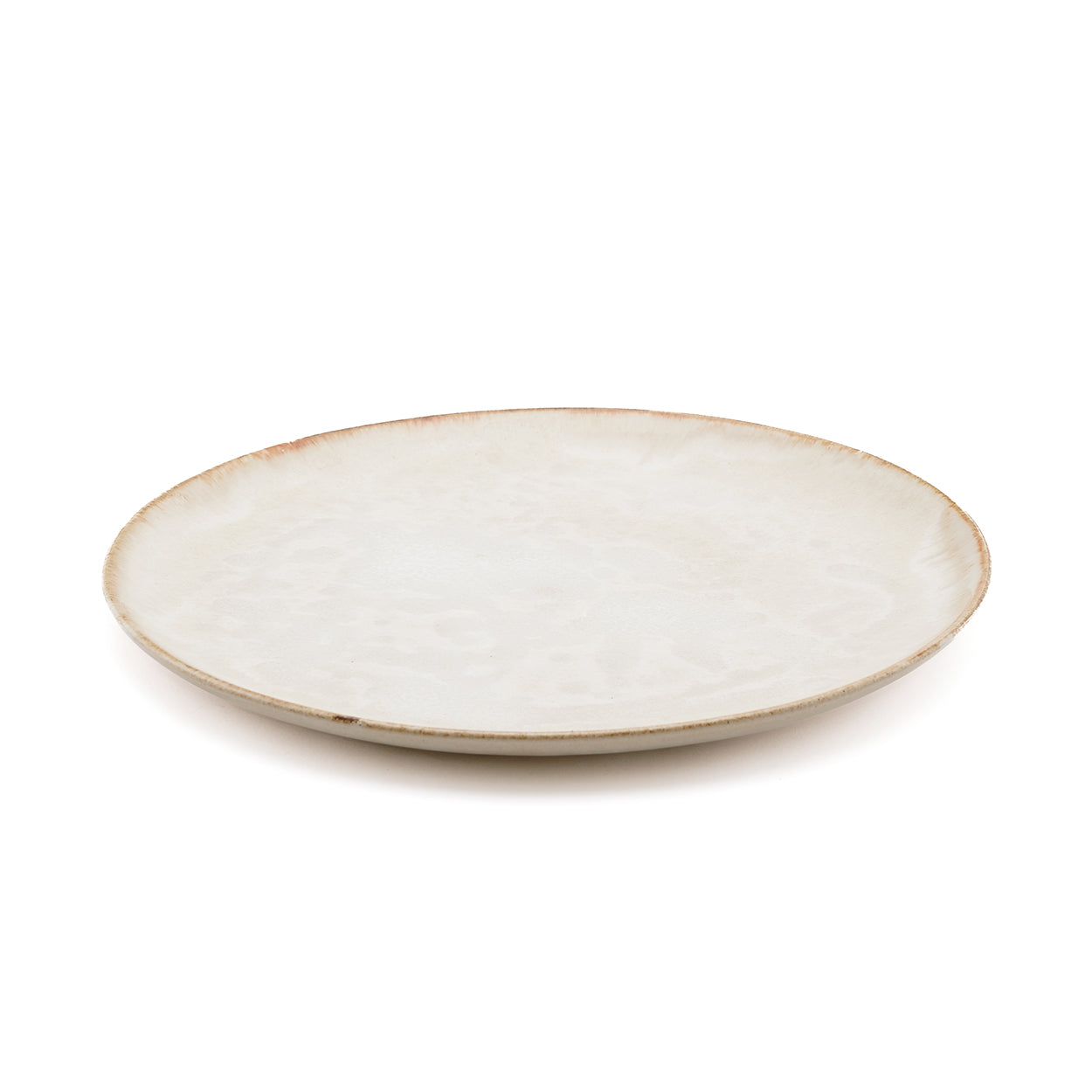 Two Cascais Dinner Plates stacked showing the size and form together on white background