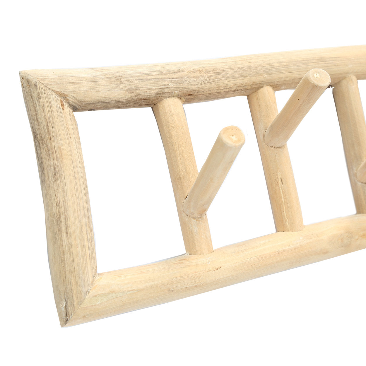 The Island Cloth Hanger — Natural, detail of frame corner