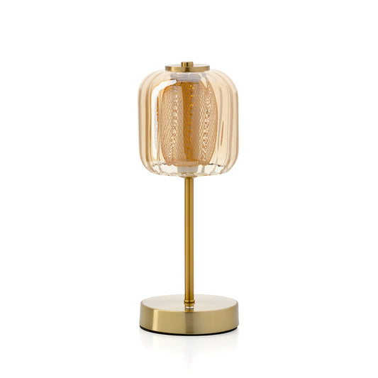 The Lighty Gaga LED Table Lamp, side view grey background