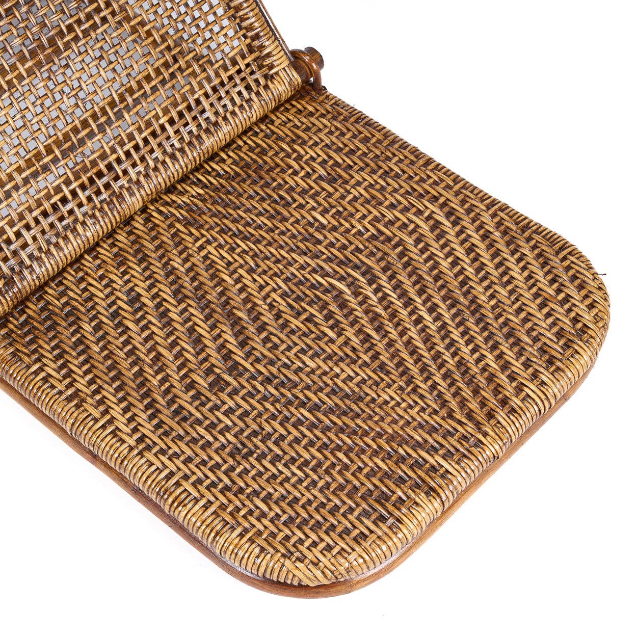 Der Rattan-Bodenlieger - Dunkles Walnuss