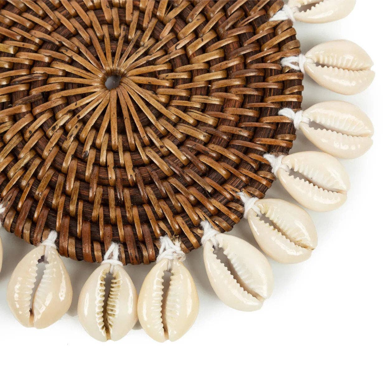 The Colonial Shell Untersetzer – Naturbraun