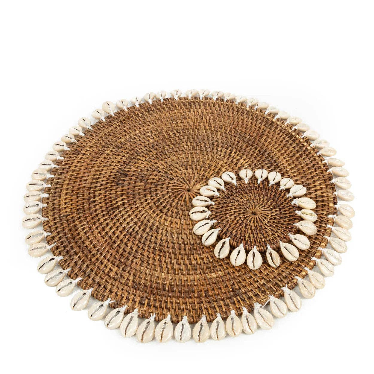 The Colonial Shell Untersetzer – Naturbraun