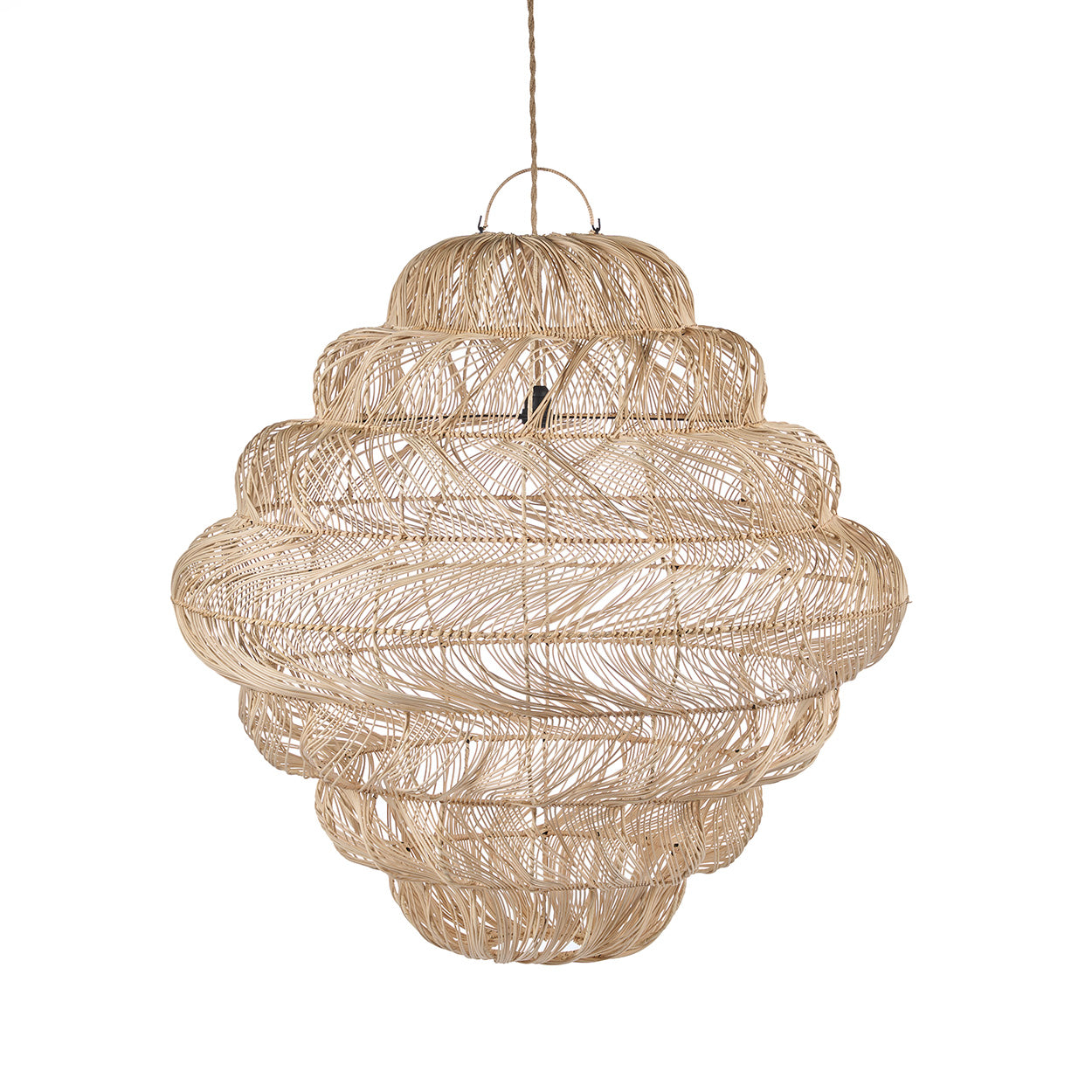 Aurora Puff Pendant Natural XL – socket detail