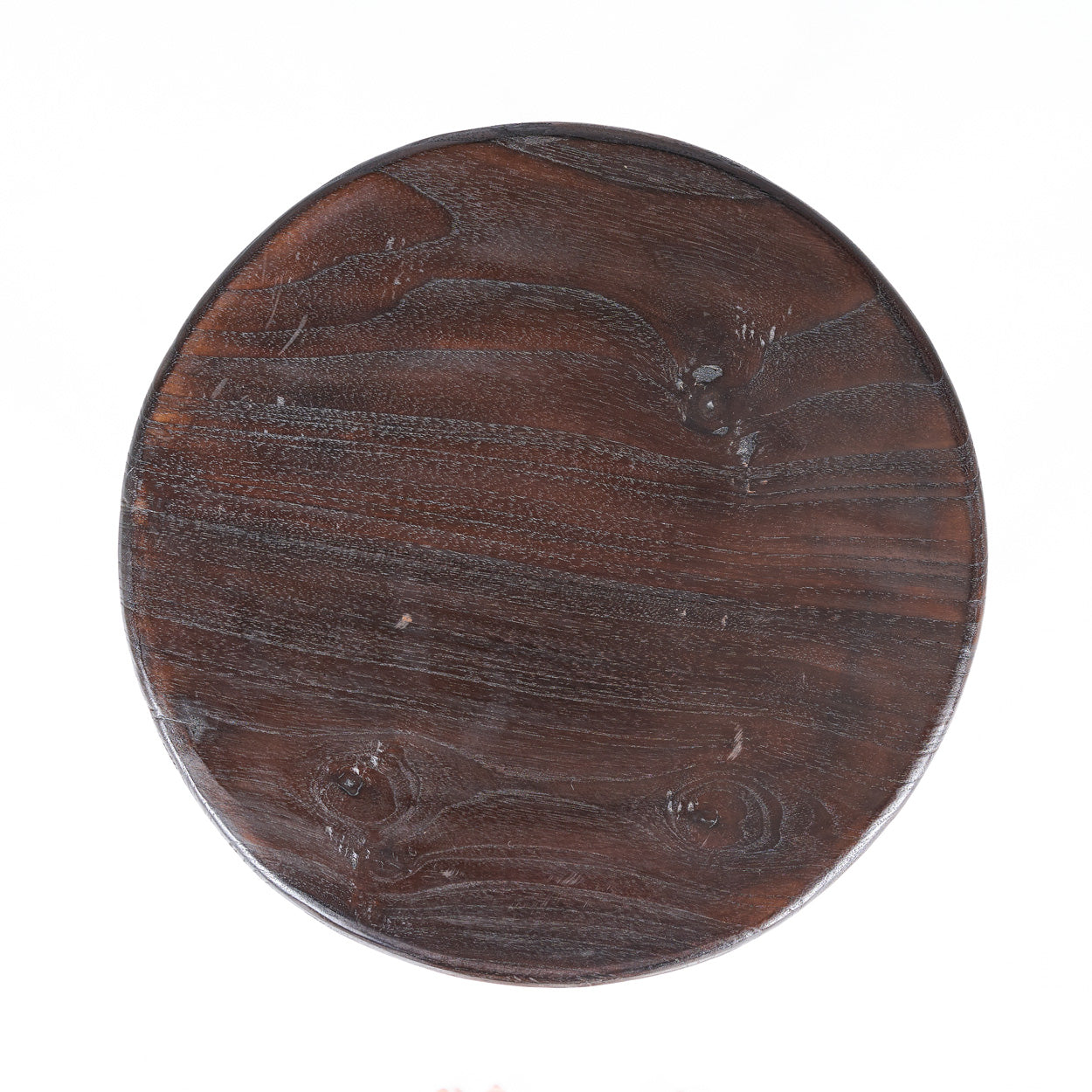 The Dango Stool Dark Walnut — detail bobbin legs close-up