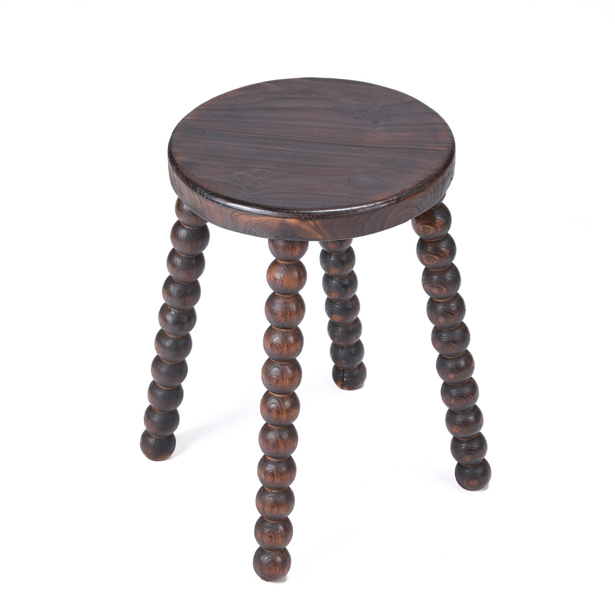 The Dango Stool Dark Walnut — detail leg base