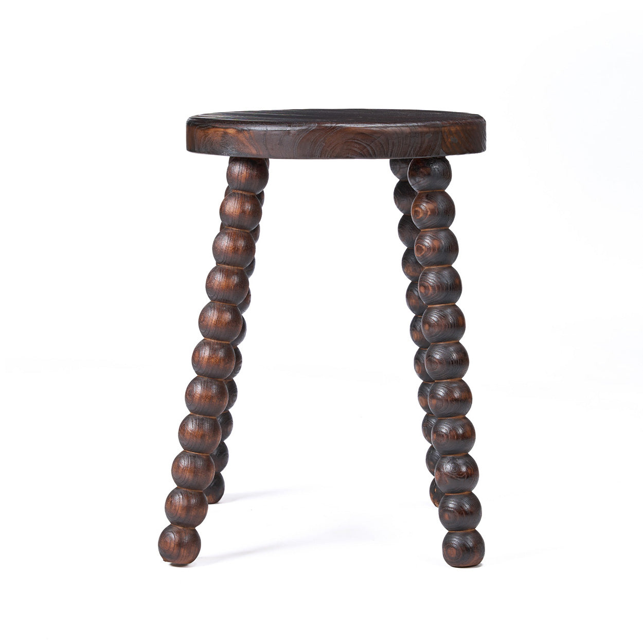 The Dango Stool Dark Walnut — detail leg texture