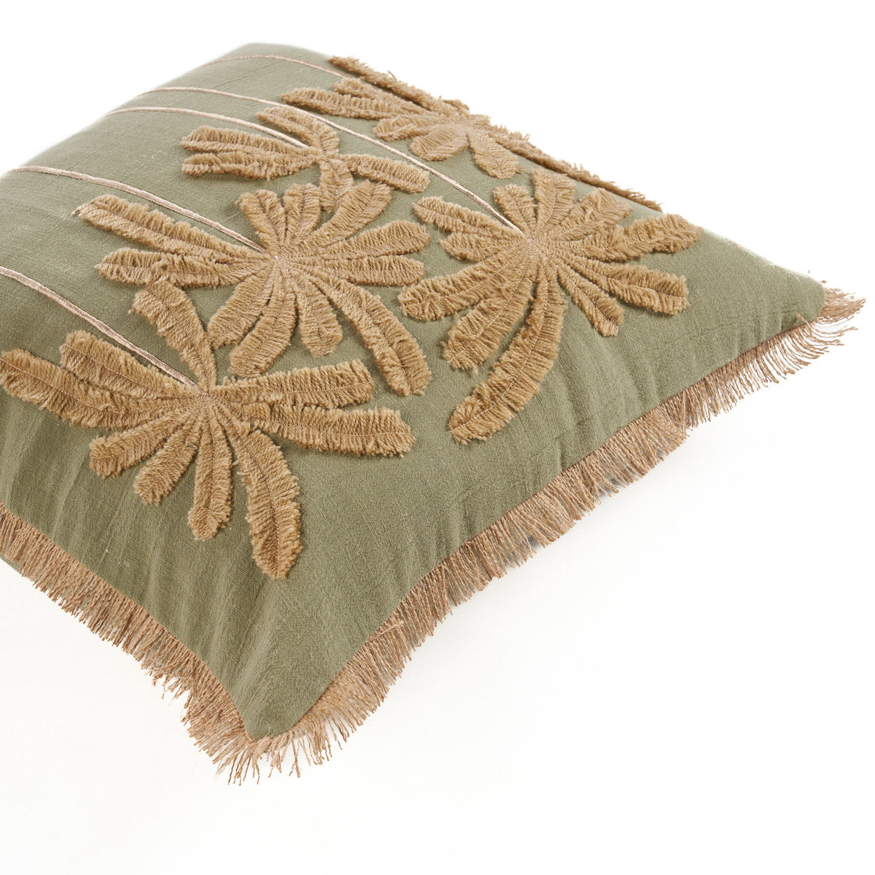 The Tropical Breeze Cushion Cover — product flat lay on white background, full front view
