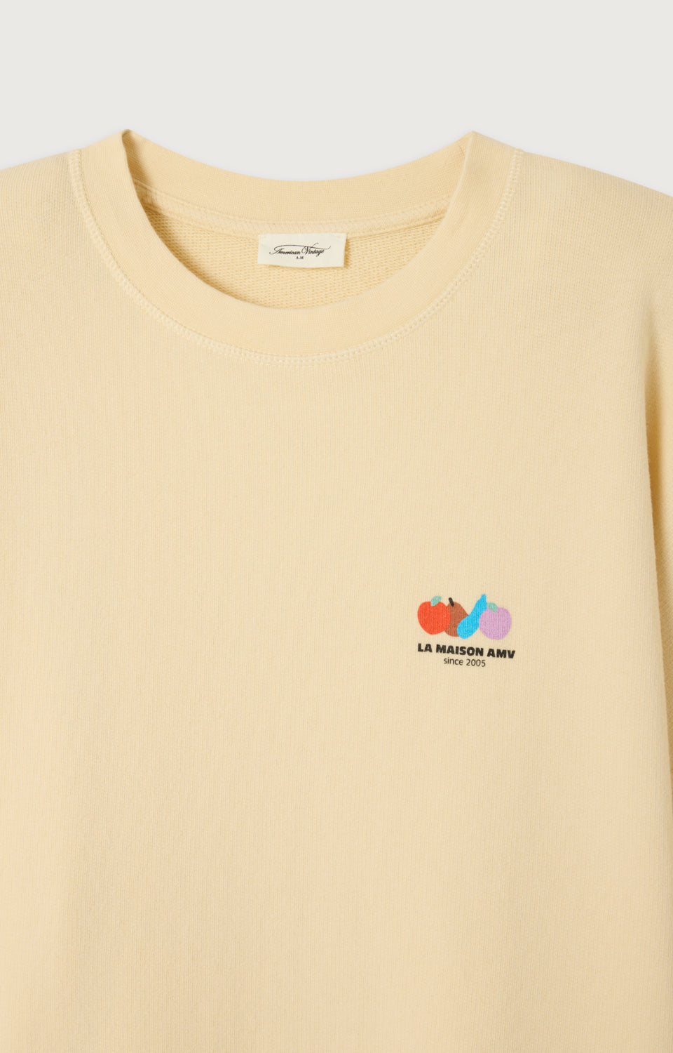 Women's Sweatshirt Atubay Ecru – Logo-Detail