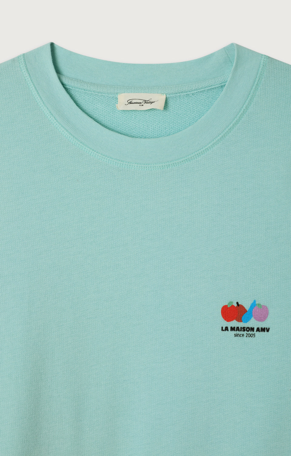 Women's Sweatshirt Atubay Crystal Green – Logo-Detail