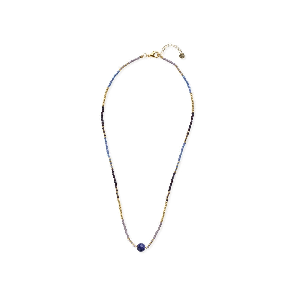 Dusk Lapis Lazuli Necklace – Flat lay