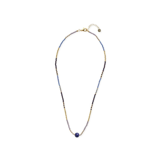 Dusk Lapis Lazuli Necklace – Flat lay