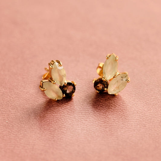 Chic Prehnite Earrings – Second colourway detail