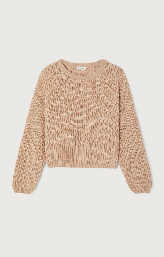 Women's Sweater Cyrow Light Beige Mélange – Vorderansicht