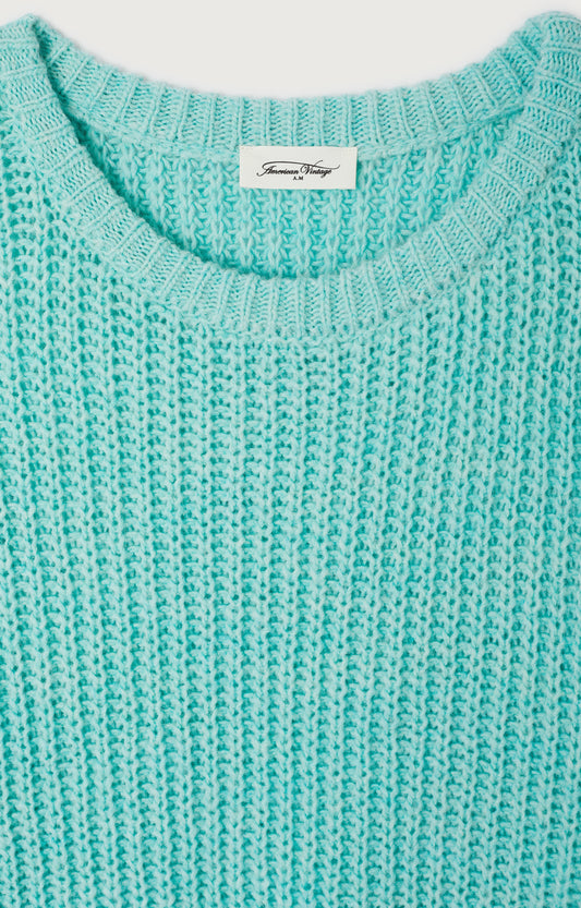 Women's Sweater Cyrow Lagoon Mottled – Kragen-Detail