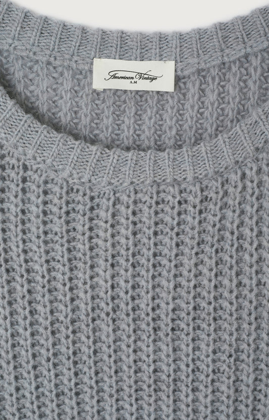 Women's Sweater Cyrow Sea Lion Mélange – Strick-Detail