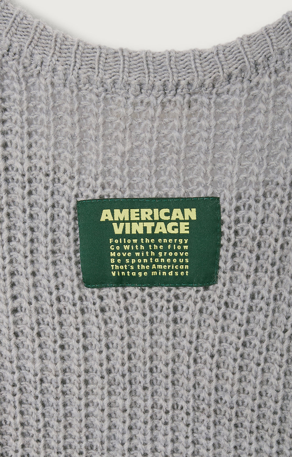 Women's Sweater Cyrow Sea Lion Mélange – Label-Detail