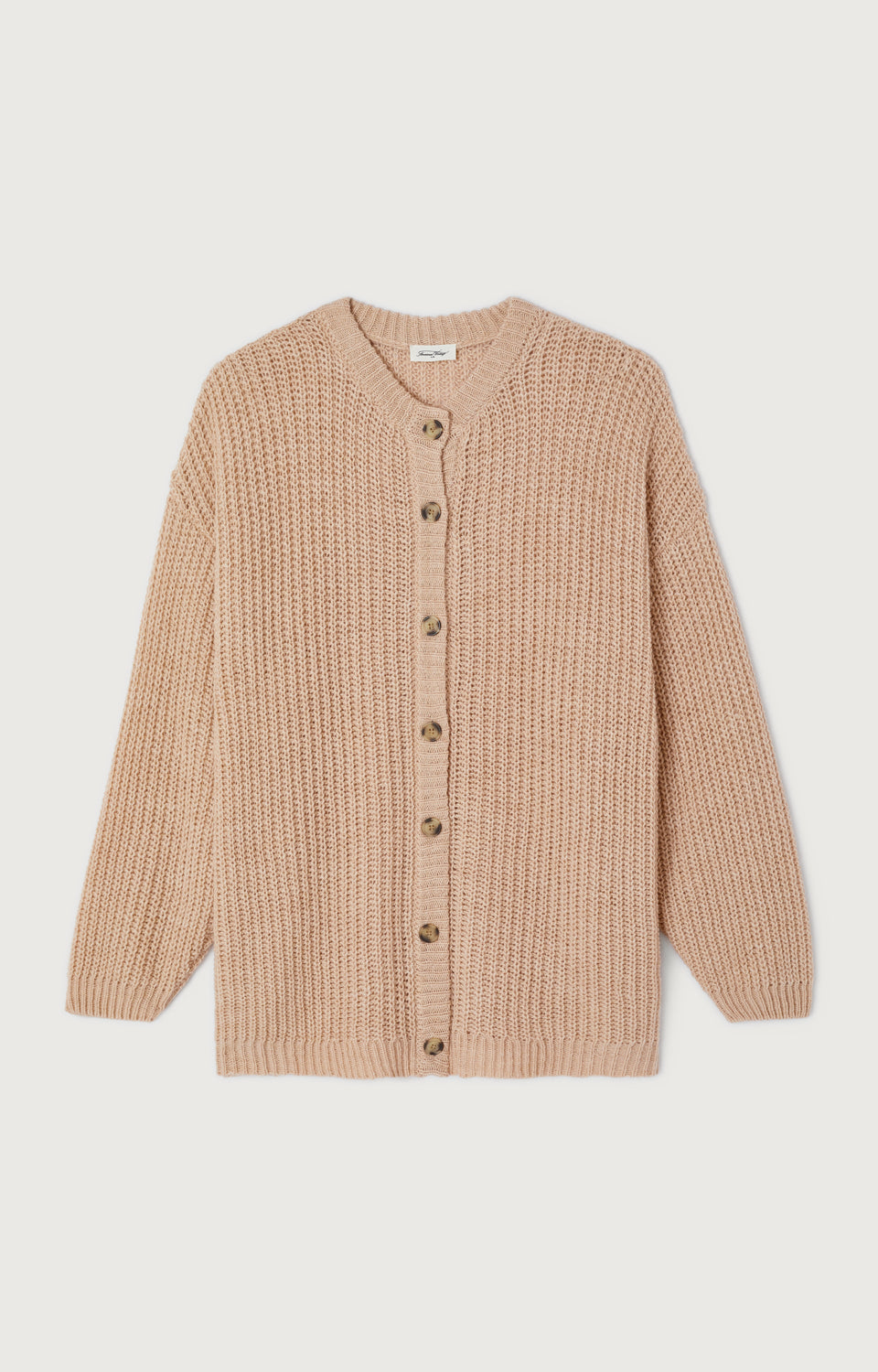 Women's Cardigan Cyrow American Vintage – Sand, Frontansicht