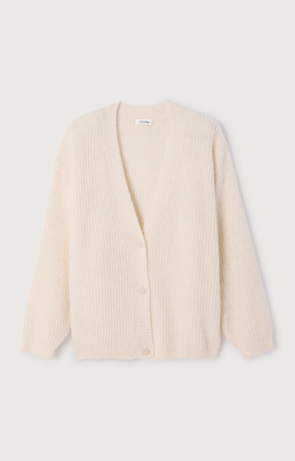 Women's Cardigan East American Vintage – Cream, Frontansicht