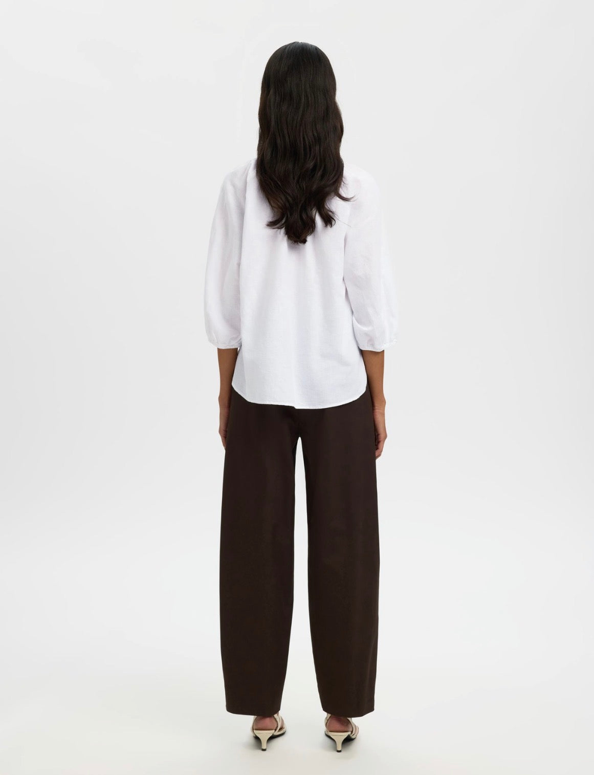 SLWCLEO-ALBERTA LINEN BLEND SHIRT NOOS Bright White