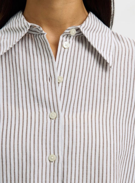 SLWCLEO OVERSIZE LINEN BLEND SHIRT NOOS