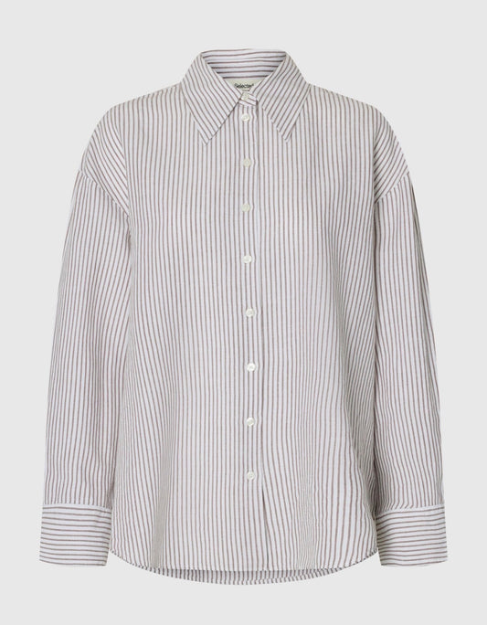 SLWCLEO OVERSIZE LINEN BLEND SHIRT NOOS