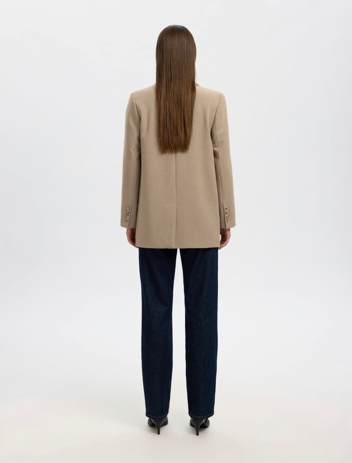 SLWRITA LS RELAXED BLAZER CAMEL MEL NOOS