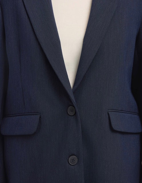 SLWRITA LS RELAXED BLAZER D SAP MEL NOOS Dark Sapphire Melange
