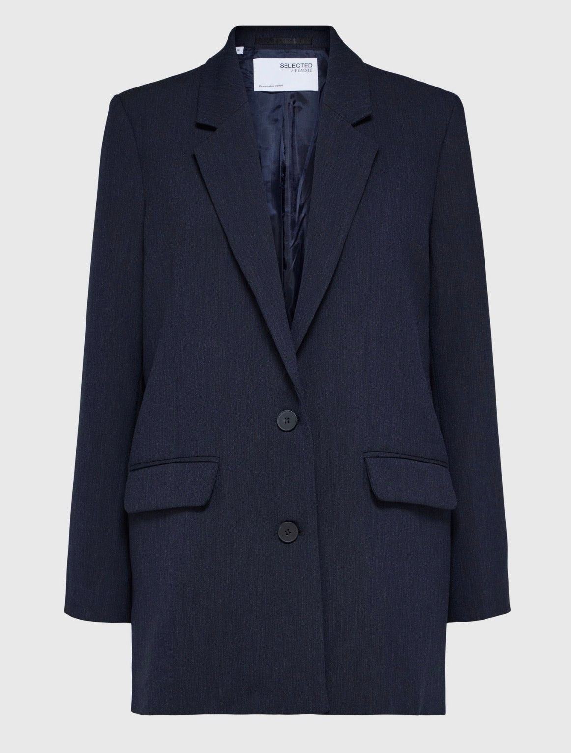 SLWRITA LS RELAXED BLAZER D SAP MEL NOOS Dark Sapphire Melange