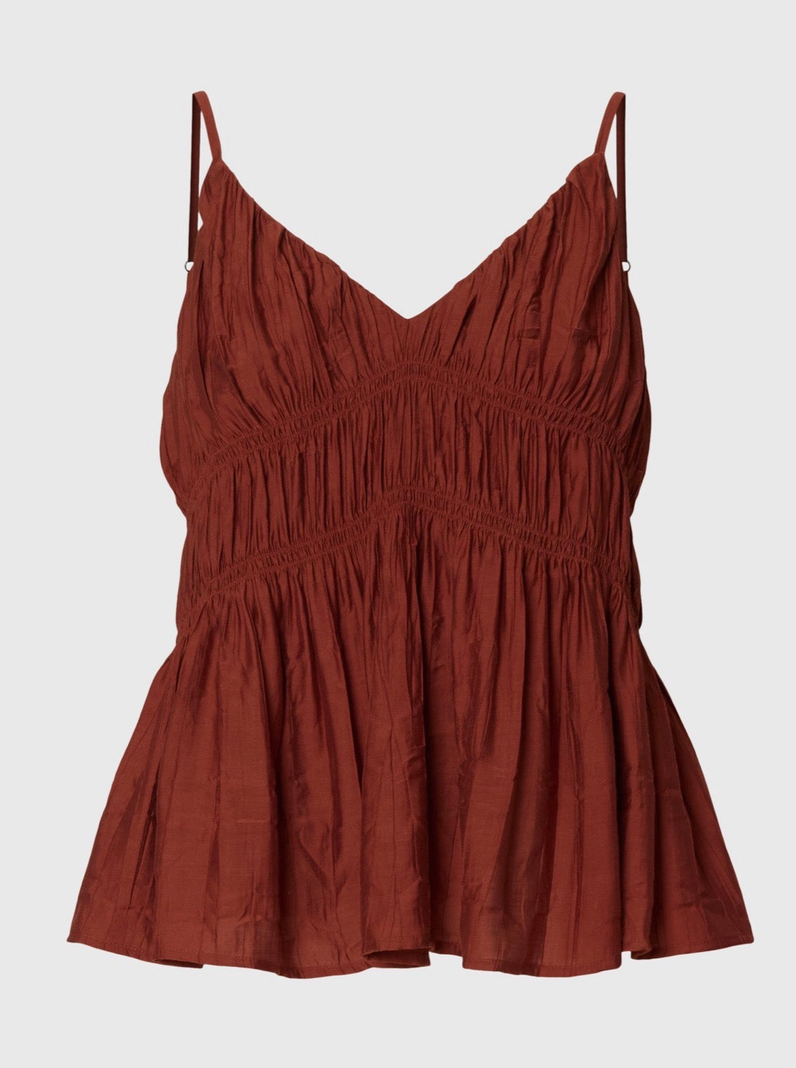 SLFLINA SL KNIT O-NECK Mahogany