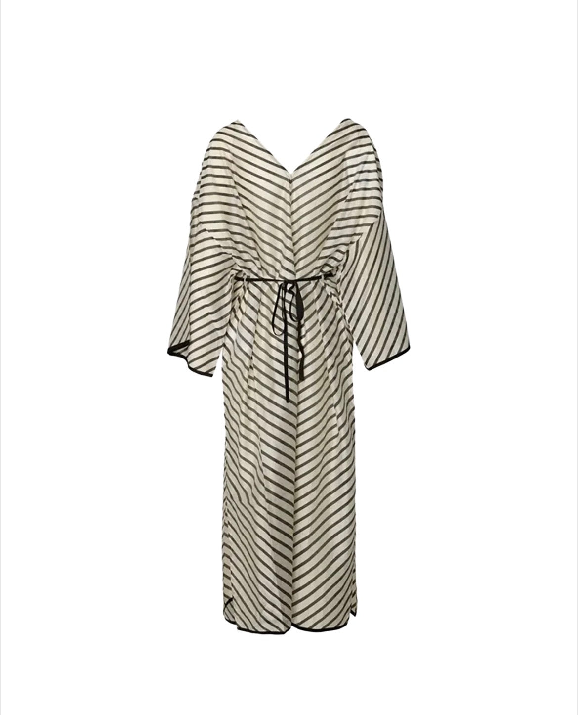 SLFIRIS OVERSIZE BEACH KAFTAN DRESS Black AOP