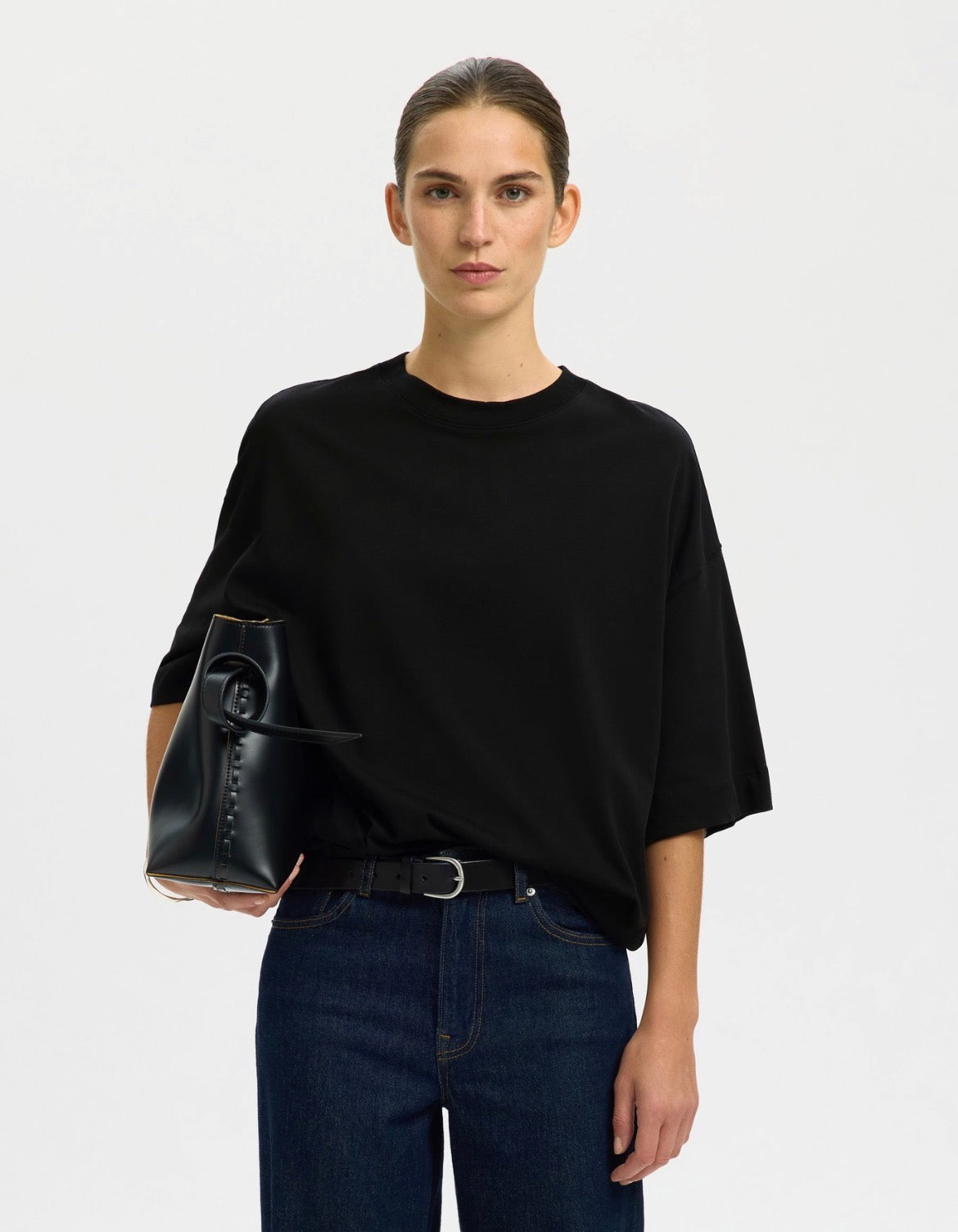SLWCOLWOMAN 2/4 Oversized Tee NOOS – Front