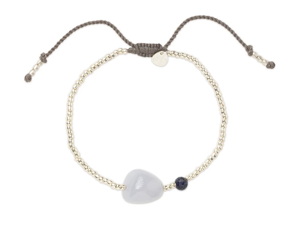 Surprise Blue Lace Agate Bracelet – Product shot on white background