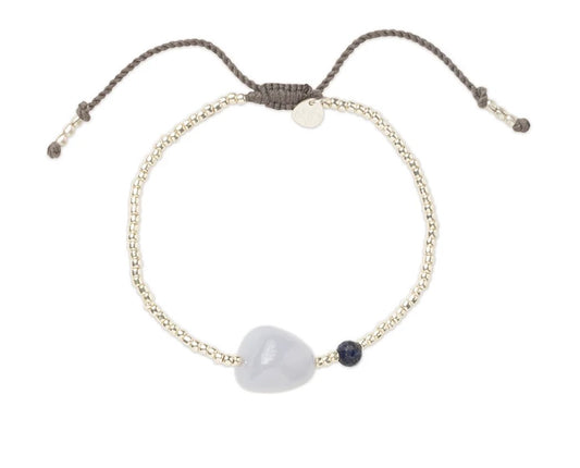 Surprise Blue Lace Agate Bracelet – Product shot on white background