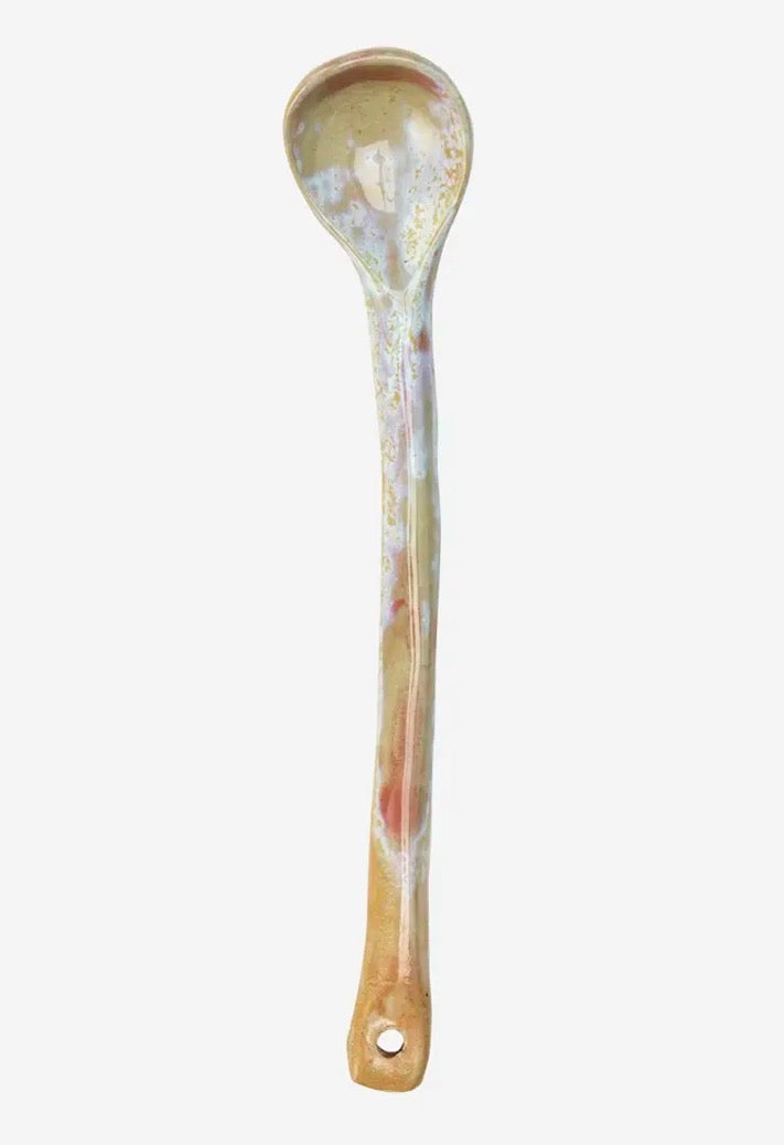 Madam Stoltz STONEWARE SERVING SPOON