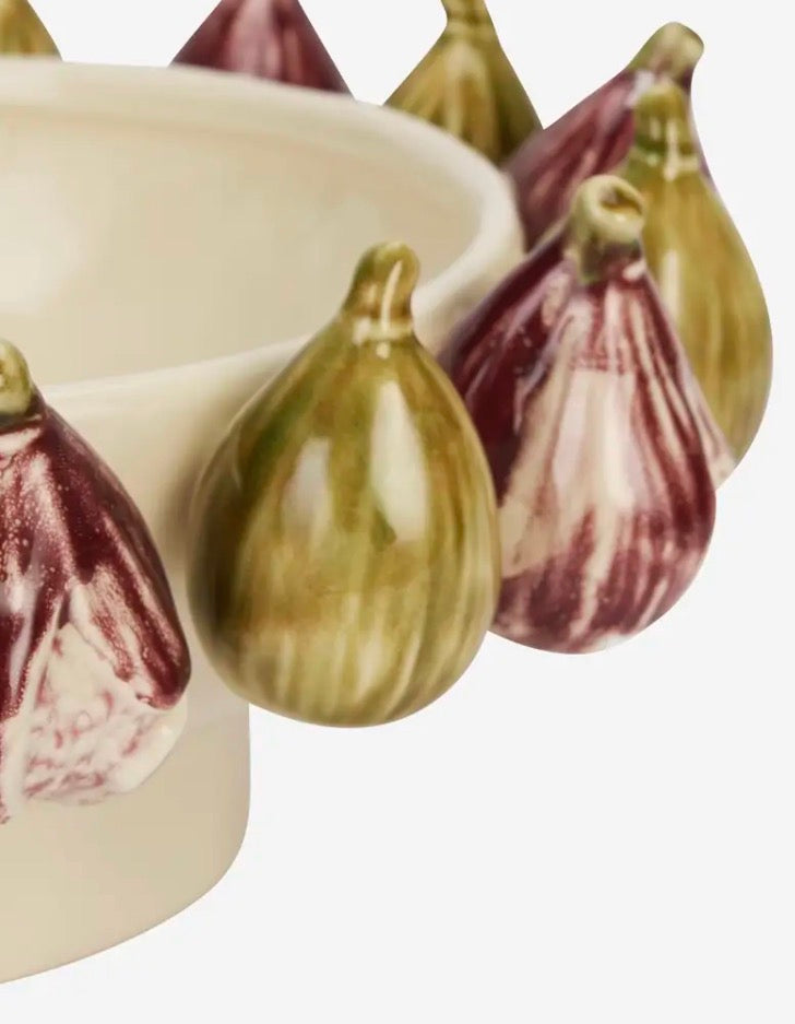 Madam Stoltz STONEWARE BOWL W/ FIGS
